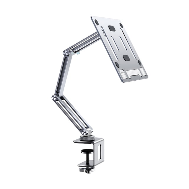 Methold Soporte de libro de aleación de aluminio ergonómico multifuncional ángulo ajustable Universal soporte de repuesto para portátil de Videojuegos y accesorios Plata tipo 2