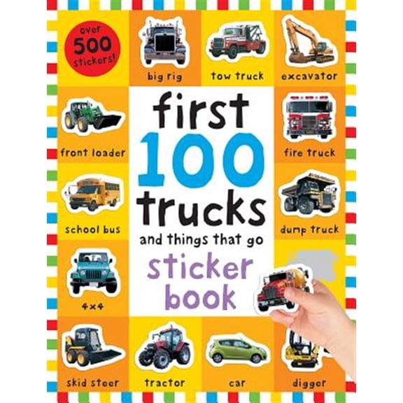Pre-Owned First 100 Stickers: Trucks and Things That Go: Sticker Book Paperback