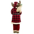 thumbnail image 4 of Northlight Moose Santa Claus Standing Christmas Figure - 48", 4 of 5