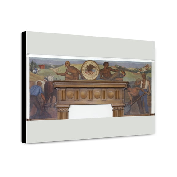 Canvas Print: Painting Justice With Peace And Prosperity At William J. Nealon