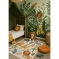 thumbnail image 6 of Rug Branch Kids Soft Steps Playtime Cartoon Animals, Educational Learning White Beige Indoor Soft Area Rug - 5x7, 6 of 8