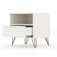 thumbnail image 4 of Rockefeller 1-Drawer White Nightstand (Set of 2), 4 of 8