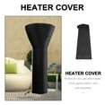 thumbnail image 3 of Minkissy 1Set Waterproof Dustproof Heater Cover for Gas Patio Heaters in Black Oxford Cloth with Rope Buckle, 3 of 5