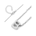 thumbnail image 3 of ELYA Jewelry Women's Initial Stainless Steel Necklace (18") - Letter B, 3 of 4