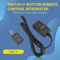 thumbnail image 5 of AC 90-240V Portable 3 Pins Wireless Remote Receiver for Smoke Machine DJ Stage Receiver Fog 400W 50, 5 of 5