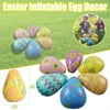Hxroolrp 6PCS Easter inflatable Eggs Balloons Easter Balloons Home Decoration Set