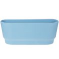 thumbnail image 1 of MOVTOTOP Skyblue Plastic Railing Planter for Home Use Sturdy and Practical with Middle Gap Design Fits Balcony 6.5 Inches, 1 of 7