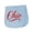 AE-Light Blue, variant on Inktastic Ohio Script Red Neon Style Baby Burp Cloth