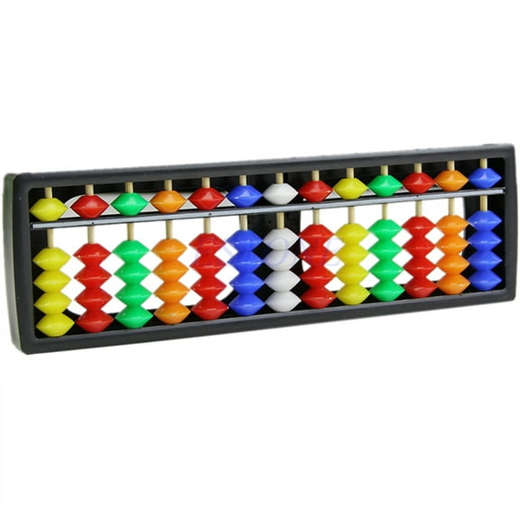 Zeiwohndc Portable Arithmetic Soroban for w/ Colorful Beads Mathematics Calculate Tool Aba