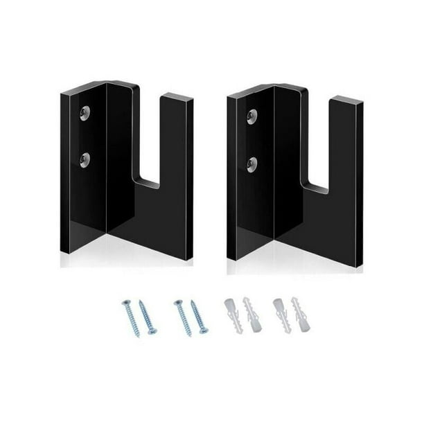 (Negro) Portaesquís para garaje - 2 soportes de exhibición de esquís de acrílico - Imprescindible para los entusiastas de los deportes, almacenamiento de esquís en interiores, adecuado para dormitorio