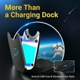 thumbnail image 3 of Blucalm V5.4 Wireless Headset with Microphone, Computer Headset with Charging Base & USB Dongle for PC, Wireless Headphones with Noise-Cancelling Mic for Work, WFH, Teams, 3 of 10