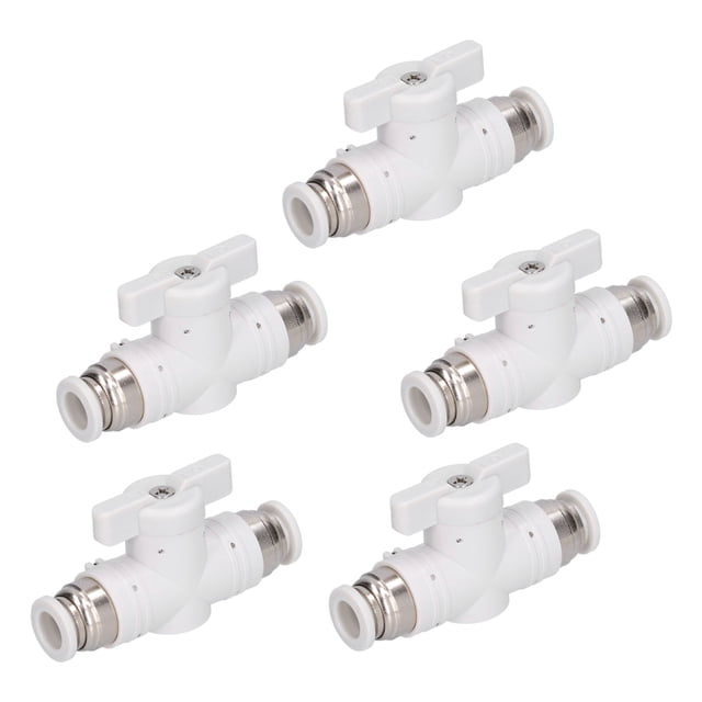 Oubit Pneumatic Valve Fitting,5Pcs Pneumatic Valve Fitting Pneumatic Connector Pneumatic Control Valve Connector Top-Notch Performance