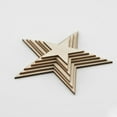 thumbnail image 3 of Unique Bargains Wooden Star Shaped DIY Craft Christmas Tree Ornaments Beige 20 x 20mm 30 Pcs, 3 of 3