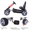 thumbnail image 6 of Aosom Kids Go Kart, 4 Wheeled Ride on Pedal Car, Red, 6 of 10