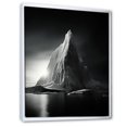 thumbnail image 2 of Designart "Frozen Illumination Grey Iceberg" Nautical & Beach Floater Framed Wall Decor, 2 of 7
