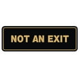 thumbnail image 5 of Standard Not An Exit Sign - Black / Silver - Large 3" X 9", 5 of 6