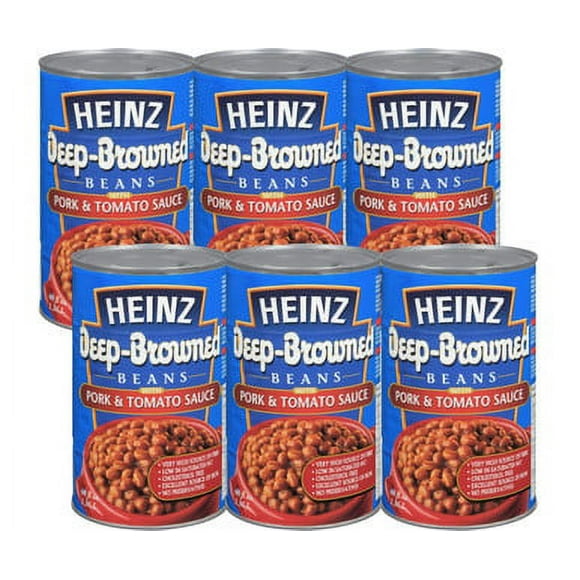 HEINZ Deep Browned Beans With Pork & Tomato Sauce 1.36L/48 fl oz (6/case)