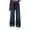 Blue D, variant on Bovxnpu Boys Wide Leg Capris Pants Girls Heart Print Denim Pants Elastic Waist Wide Leg Pants Pants