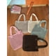 thumbnail image 2 of Xiao Hua Bolso de hombro tejido para mujer, bolso de mano y neceser, elegante bolso de playa de verano, 38 x 1 cm x 32 cm (marrón), 2 of 4