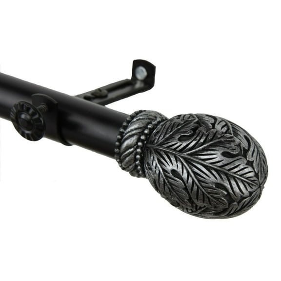 Home Indoor Forest Curtain Rod 120-170 inch - Black