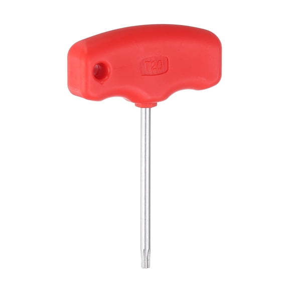 Uxcell Torx Screwdriver T20 CR-V Steel T Handle Star Key Wrench for CNC Tool Holder