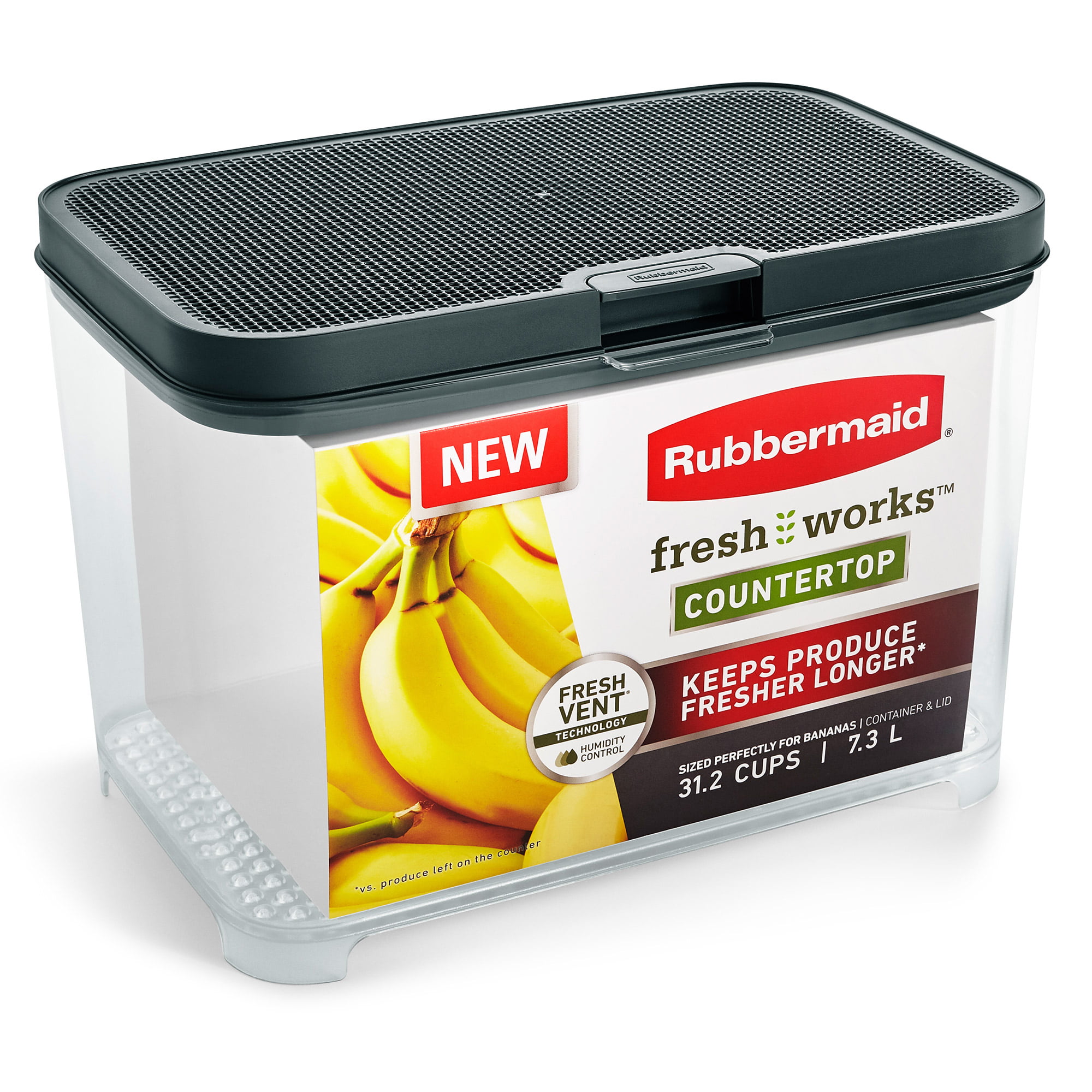 Rubbermaid® FreshWorks Medium Produce Saver Container - Green, 7.2