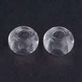 thumbnail image 2 of Glass European Beads Large Hole Beads Rondelle Clear 14~15x10mm Hole: 5~6.4mm, 2 of 2