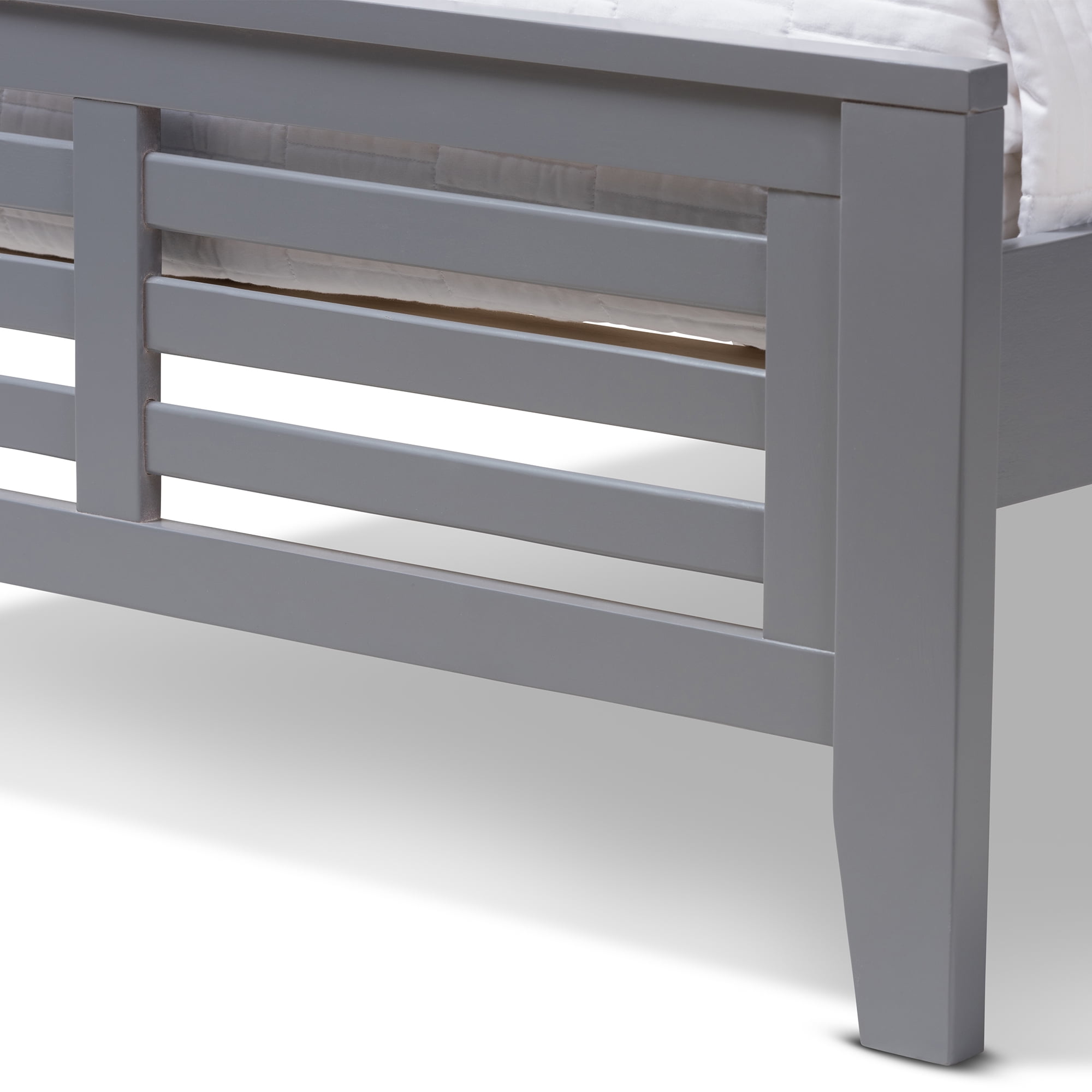 Baxton Studio Sedona Modern Classic Mission Style Wood Platform Bed, Twin, Multiple Finishes