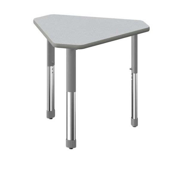 Commercial Thermal Fused Wood Laminate Top Collaborative Desk Gray