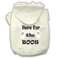 thumbnail image 4 of Halloween Pet, Dog  Cat Hoodie Screen Printed, "Here For The Boos", 4 of 10