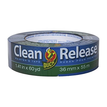 Duck Brand Clean Release Painter's Tape, Single Roll, 1.41 in. x 60 yd., Blue (240194)