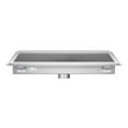 thumbnail image 4 of 24" x 36" Stainless Steel Floor Trough Drain, 14-Gauge with Subway-Style Grating & Removable Drain Basket, NSF Listed (KM-FTG-2436), 4 of 9