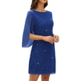 thumbnail image 4 of Vestido COOAN para invitadas a una boda, cóctel y formal, encaje y lentejuelas para mujer, 4 of 6