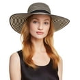 thumbnail image 4 of August Hat Company Happy Hour Floppy Hat (One Size, Black), 4 of 5