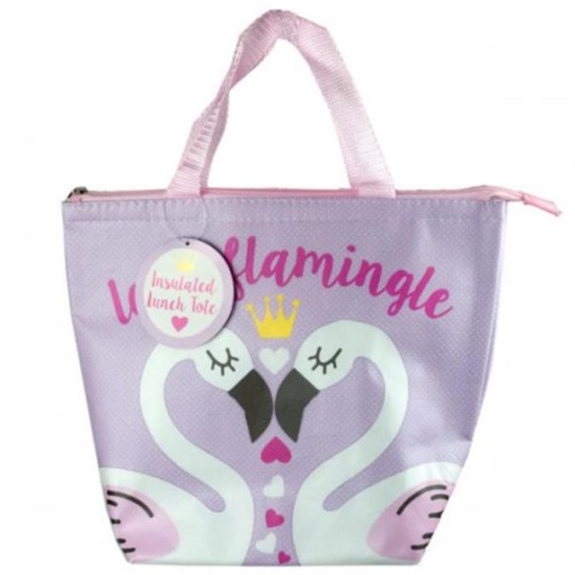 Bulk Buys KL22551 Lets Flamingle Insulated Lunch Tote