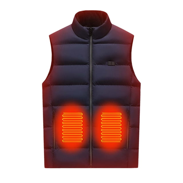 TIMIFIS Heated Vests Unisex Heated Clothing Lightweight USB Electric Outdoor Warm Clothing Heated For Riding Skiing Fishing Charging Via Heated Coat With Pocket with PocketsFall/Winter