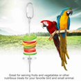 thumbnail image 3 of Soporte De Acero Inoxidable Para Palitos De Comida Para Loros, Juguetes Para Animales Pequeños, 3 of 7