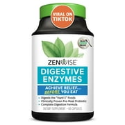 Zenwise Digestive Enzymes with Probiotics and Prebiotics Supplement, Supports Digestive Health, 180 Count