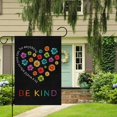 thumbnail image 3 of Spring Be Kind Daisy Garden Flag 12x18 Double Sided, Small Burlap In A World Where You Can Be Anything Motivational Garden Yard Flags House Outside Outdoor Holiday Decor (ONLY FLAG), 3 of 6
