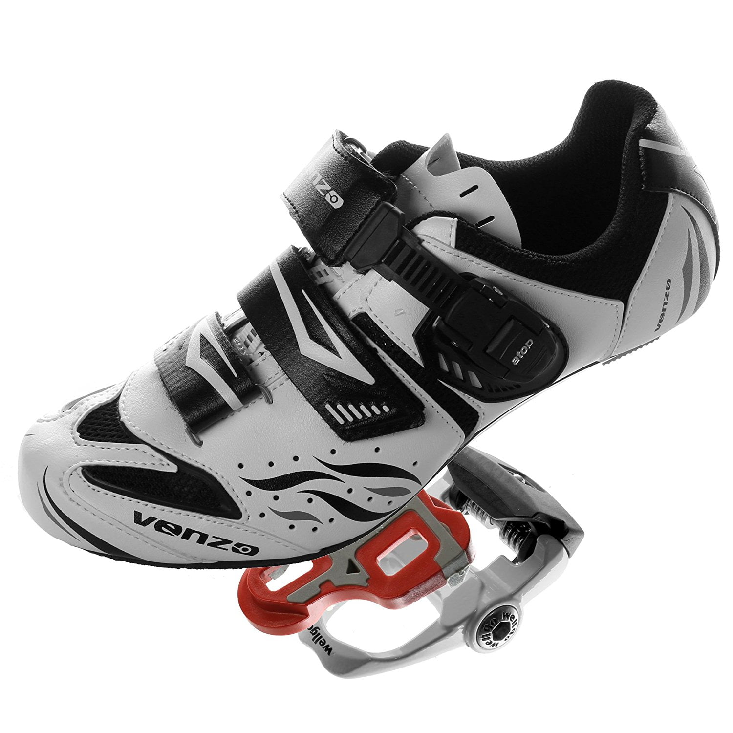 cycling shoes and pedals