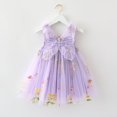 thumbnail image 4 of COM1950s Robe d'Été Décontractée, Robe Sans Manches à Bretelles en Maille à Fleurs pour Enfants, 4 of 6