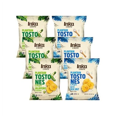 Inka Crops Plantain Tostones, (Jalapeno & Salted) Variety Pack
