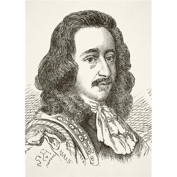 Algernon Sidney 1622 To 1683 English Whig Politician From The National & Domestic History of England by William Aubrey Poster Print, Large - 24 x 34