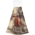 thumbnail image 2 of Retro Farmhouse Hand Towels Set of 2 Soft Absorbent Kitchen Hanging Towels Dish Cloths Bathroom Hand Towels with Loop & Hook for Kitchen Bathroom Wash cloth, 2 of 7