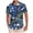 Shirt - A02 Dark Blue, variant on Maqroz Men's Floral Print Hawaiian Shirt Plus Size Short Sleeve Button Down Casual Beach Shirts Tropical Summer Vacation Holiday Tops with Pocket