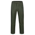 thumbnail image 2 of Mapamyumco Men's Rain Pants Packable Waterproof Hiking Pants Windproof Breathable Outdoor Rain Over Pants Rifle Green S, 2 of 7