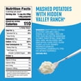 thumbnail image 2 of Idahoan Mashed Potatoes Seasoned with Hidden Valley Original Ranch Side Dish, 4 oz, 2 of 10