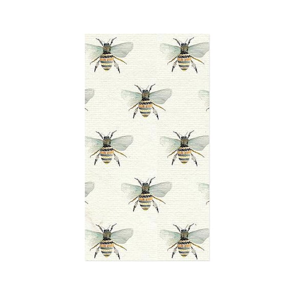 Pack of 16 Bumble Bee Guest Size Paper Napkin 7.75" x 4.25"
