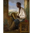 thumbnail image 3 of Albert Schindler 12x14 Black Modern Framed Museum Art Print Titled - Portrait of Emmanuel Rio (1836), 3 of 5