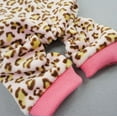 thumbnail image 3 of Fitwarm Leopard Ribbon Soft Velvet Dog Pajamas for Pet Dog Clothes Comfy Pjs Small, 3 of 7